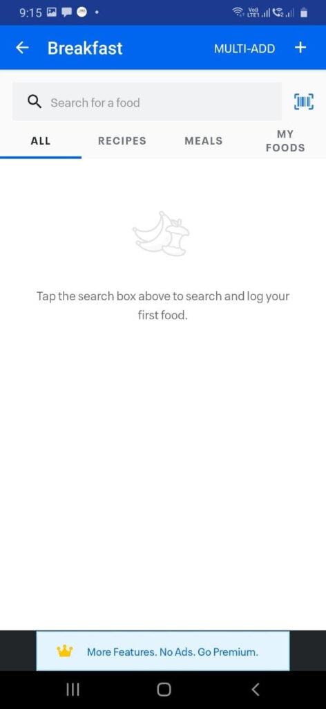 MyFitnessPal Breakfast Add Food - How to Track Macros using MyFitnessPal by Best Personal Trainer of Dubai UAE