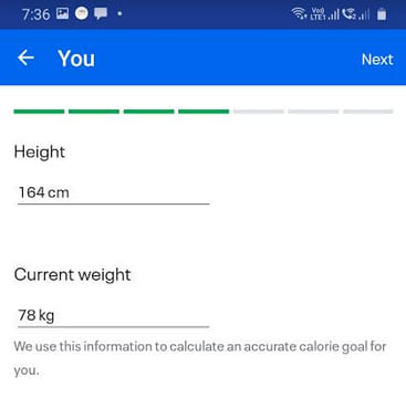 MyFitnessPal Height Weight - How to Track Macros using MyFitnessPal by Best Personal Trainer of Dubai UAE