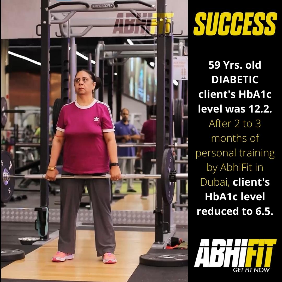 Successfully Fighting Diabetes through Exercise and Personal Training in Dubai UAE with Best Personal Trainer Abhinav Malhotra and Team AbhiiFit
